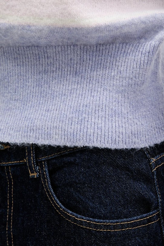 Πουλόβερ με προσθήκη αλπακά Tommy Jeans DW0DW22558 μπλε