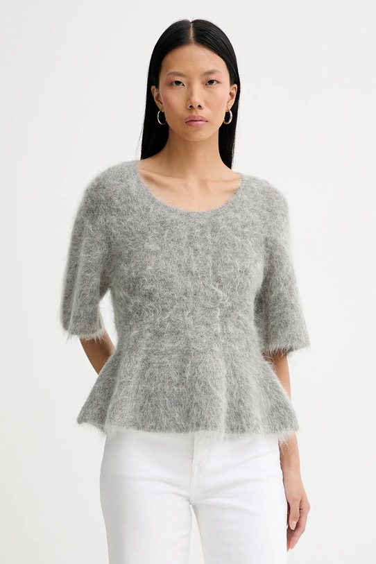 MUNTHE maglione con lana RYLALINE medio spessore grigio 254160325470