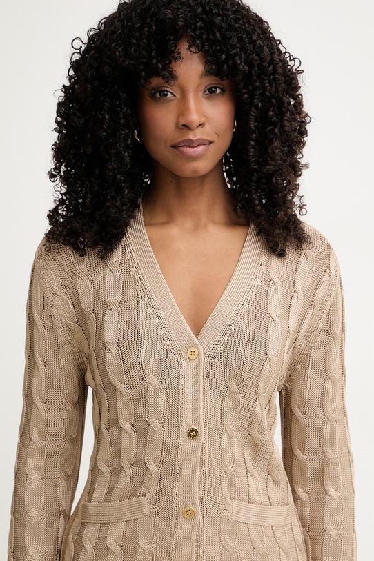 Marciano by Guess ζακέτα γυναικεία από βισκόζη TIARRA μπεζ G6GR22.Z0759