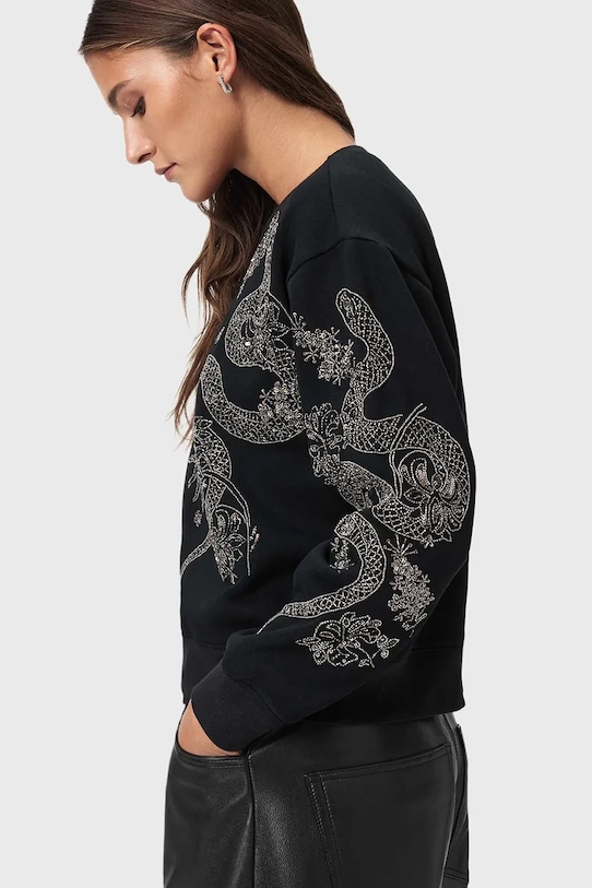 Odzież AllSaints sweter W146JD czarny