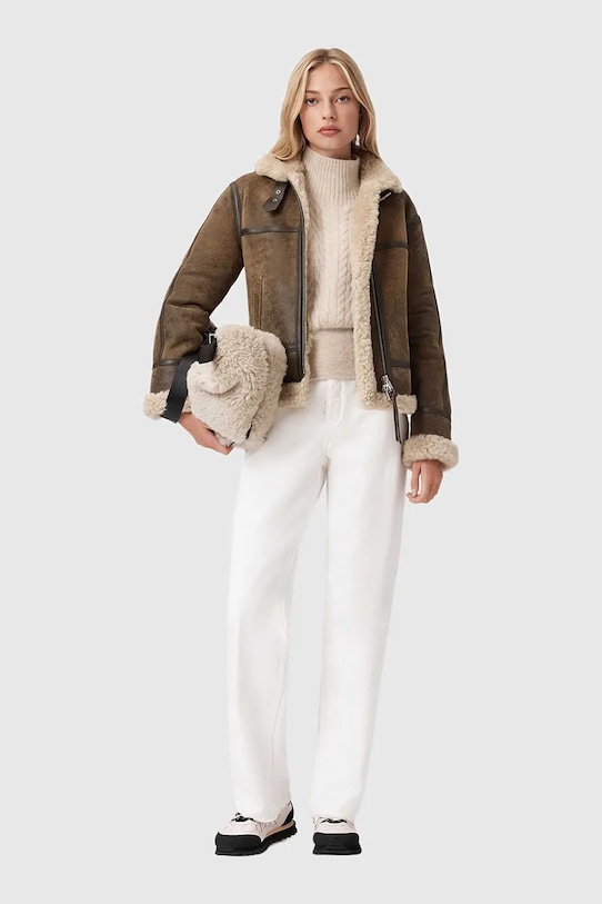 AllSaints sweter z dodatkiem alpaki W090KD