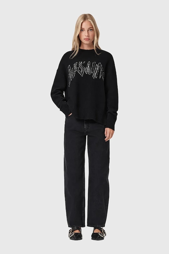 AllSaints sweter z dodatkiem wełny W071KD