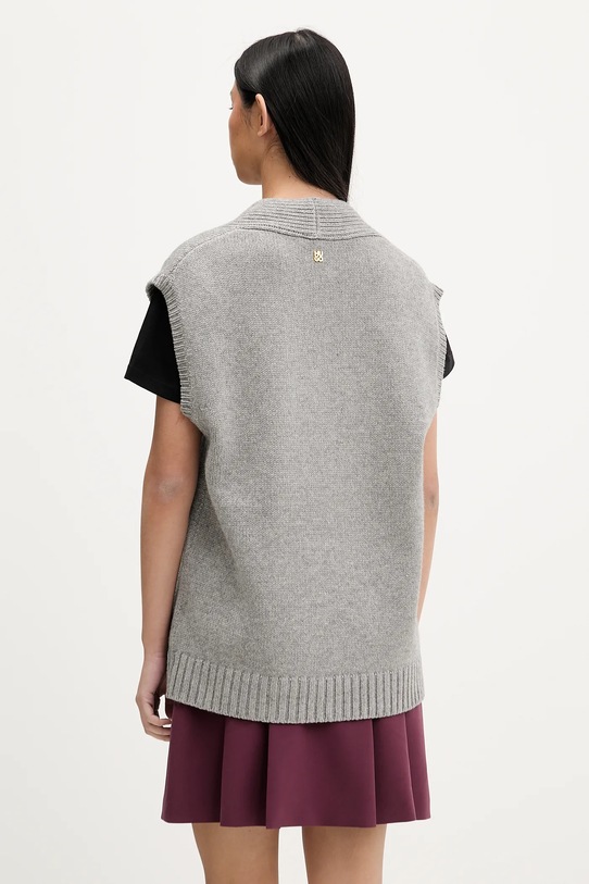 Oblečení Vesta z kašmírové směsi HUGO 50554059 šedá