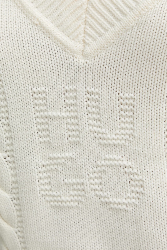 HUGO sweter z dodatkiem wełny 50554075 beżowy