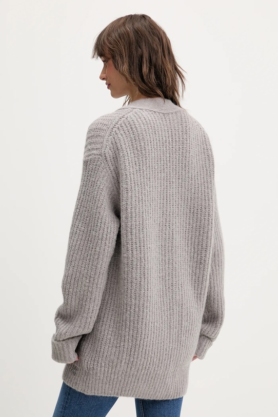 Odjeća Kardigan s dodatkom vune HUGO Shent 50554076 siva