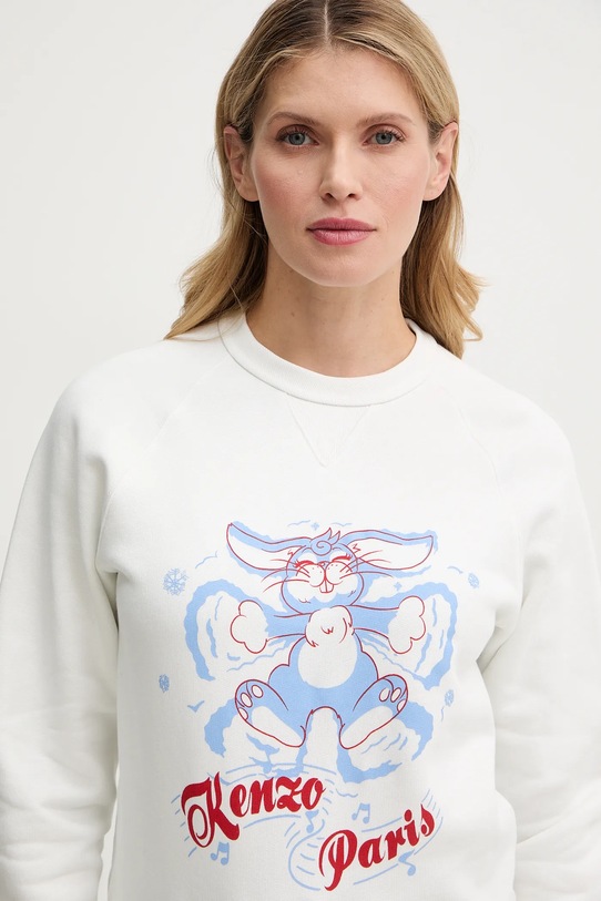 Kenzo bluza bawełniana biały FG52SW2034MJ