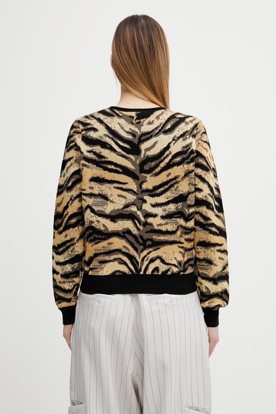 Odzież Kenzo kardigan z dodatkiem wełny FG52CA7363DO żółty