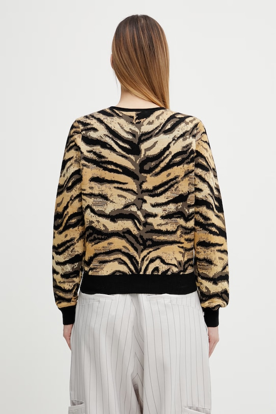 Odzież Kenzo kardigan z dodatkiem wełny FG52CA7363DO żółty