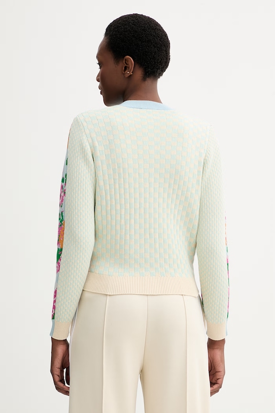 Odzież Kenzo kardigan z dodatkiem wełny FG52CA7423DY niebieski