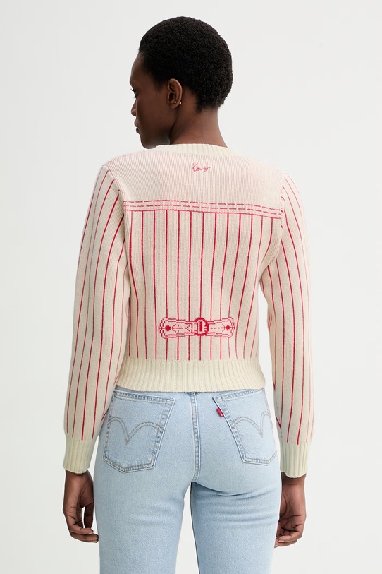 Oblečení Kardigan s příměsí vlny Kenzo FG52CA7353DH béžová