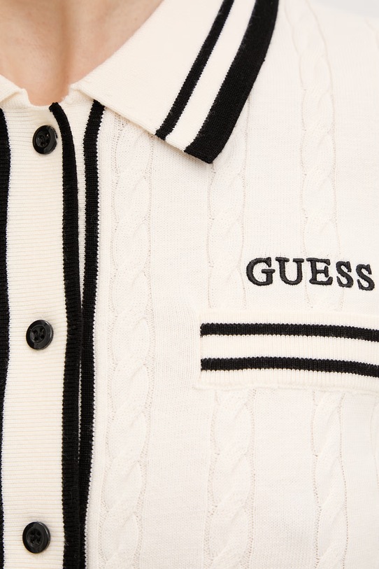 Πλεκτή ζακέτα Guess SHARI V6RR02.Z4652 μπεζ