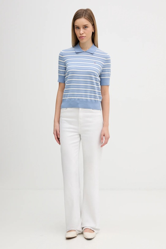 Tommy Hilfiger sweter WW0WW47622 niebieski SS26