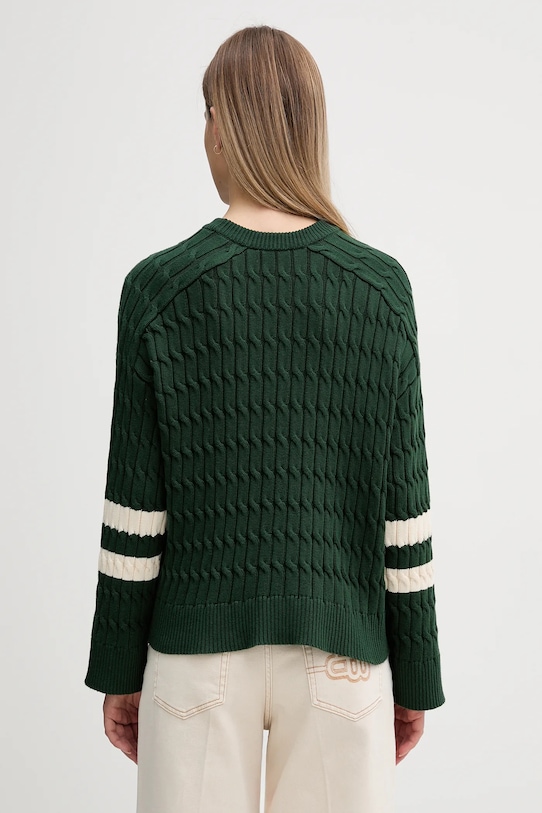 Одяг Бавовняний светр Tommy Hilfiger WW0WW47633 зелений