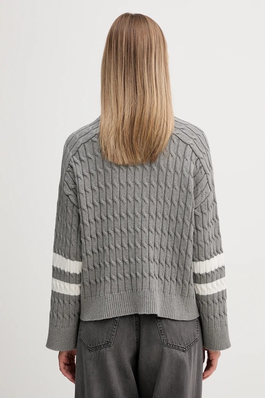 Odzież Tommy Hilfiger sweter bawełniany WW0WW47633 szary