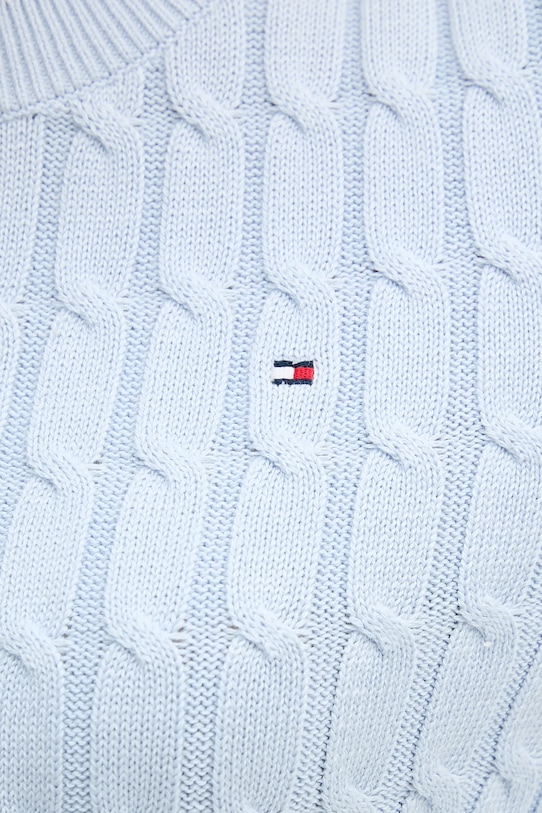 Tommy Hilfiger sweter bawełniany WW0WW47644 niebieski