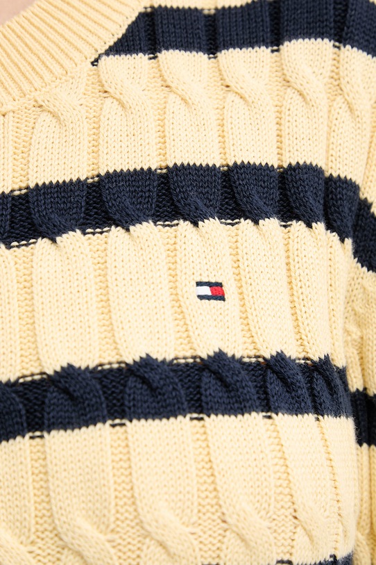 Tommy Hilfiger sweter bawełniany WW0WW47644 żółty