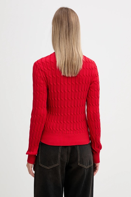 Odzież Tommy Hilfiger sweter bawełniany WW0WW47644 czerwony