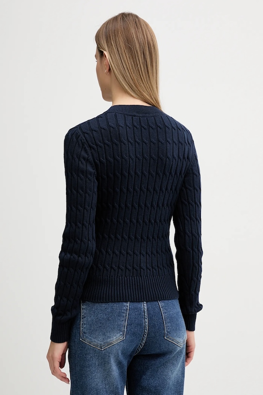 Odzież Tommy Hilfiger sweter bawełniany WW0WW47644 granatowy