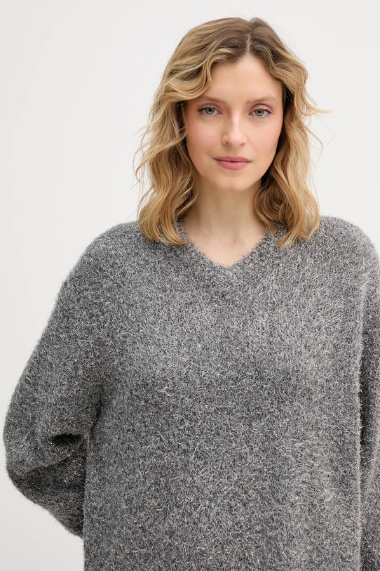 Tommy Hilfiger sweter z dodatkiem wełny szary WW0WW47649