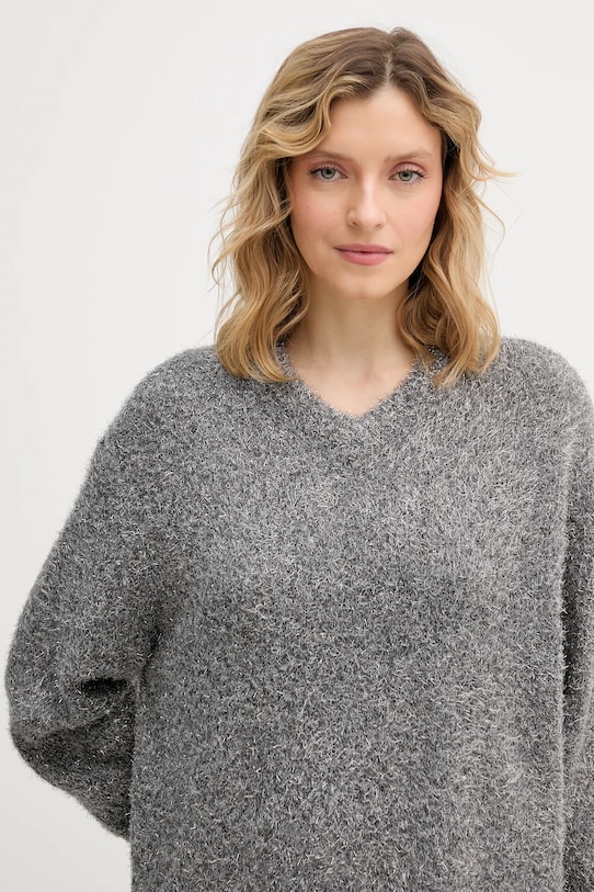 Tommy Hilfiger sweter z dodatkiem wełny szary WW0WW47649