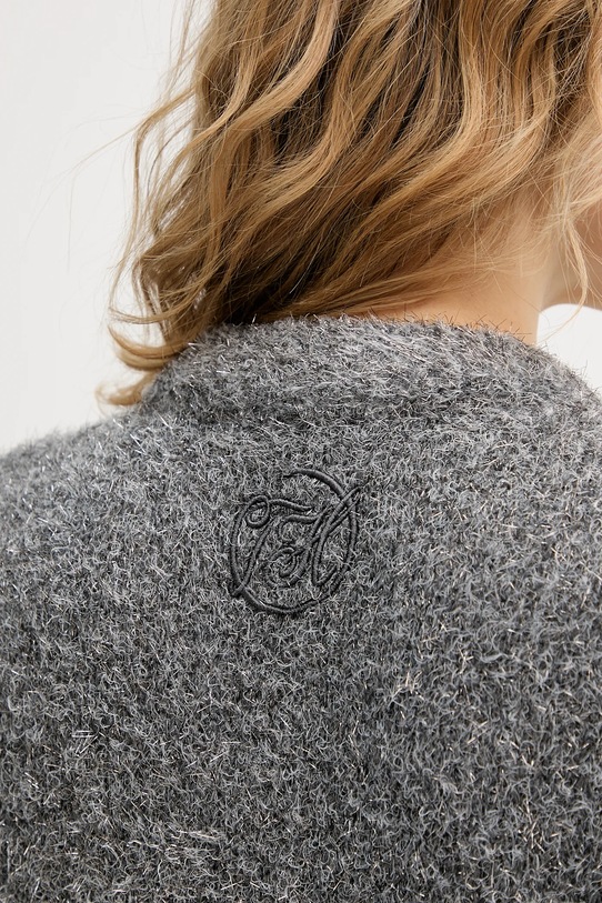 Tommy Hilfiger sweter z dodatkiem wełny WW0WW47649 szary