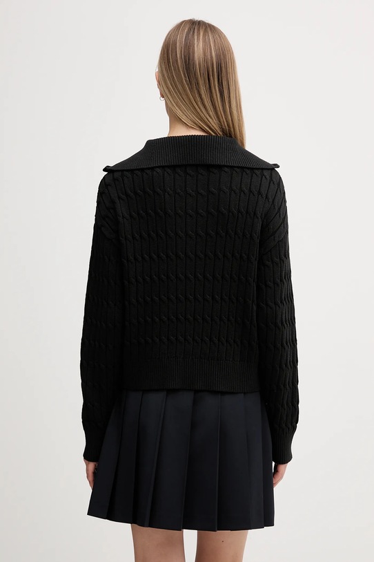 Odzież Tommy Hilfiger sweter bawełniany WW0WW47643 czarny