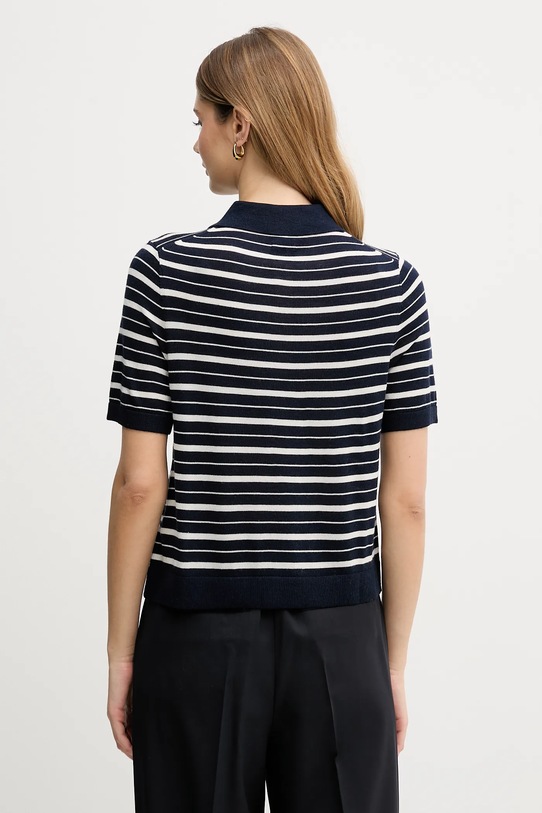 Odzież Tommy Hilfiger sweter z dodatkiem wełny WW0WW48450 granatowy