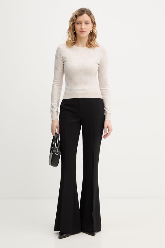 Guess sweter z domieszką wełny 4G W6RR66.Z3JD2 beżowy SS26