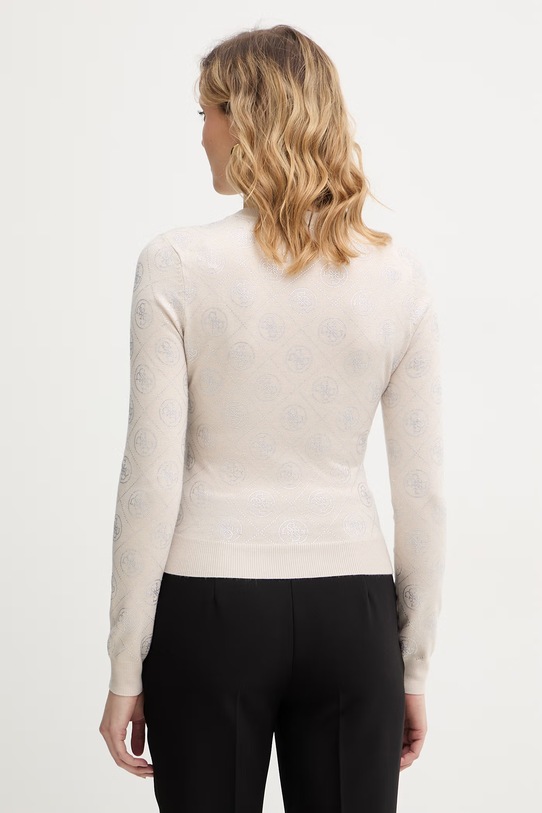 Odzież Guess sweter z domieszką wełny 4G W6RR66.Z3JD2 beżowy