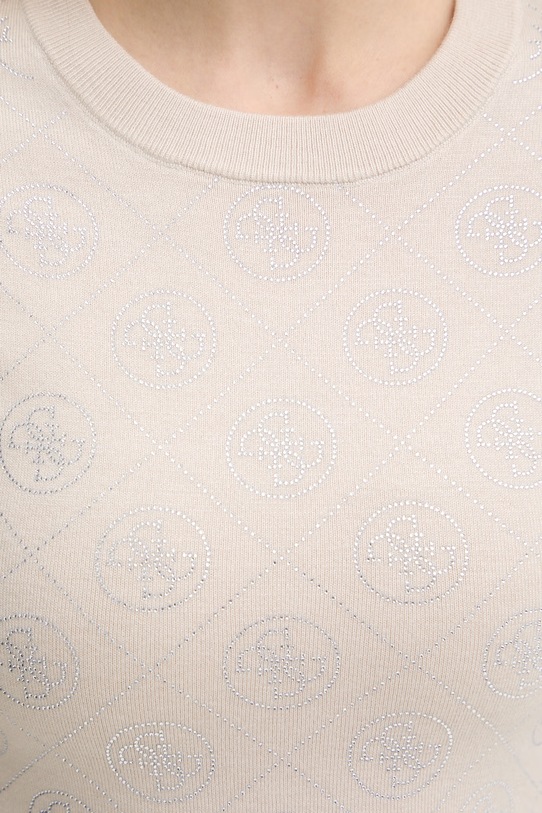 Guess sweter z domieszką wełny 4G W6RR66.Z3JD2 beżowy