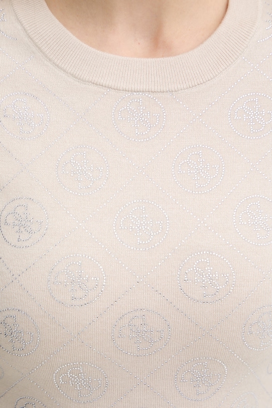 Guess gyapjúkeverék pulóver 4G W6RR66.Z3JD2 bézs