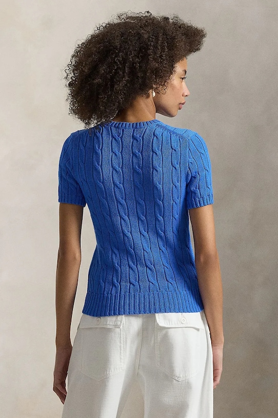 Polo Ralph Lauren sweter bawełniany 211971873 niebieski SS26