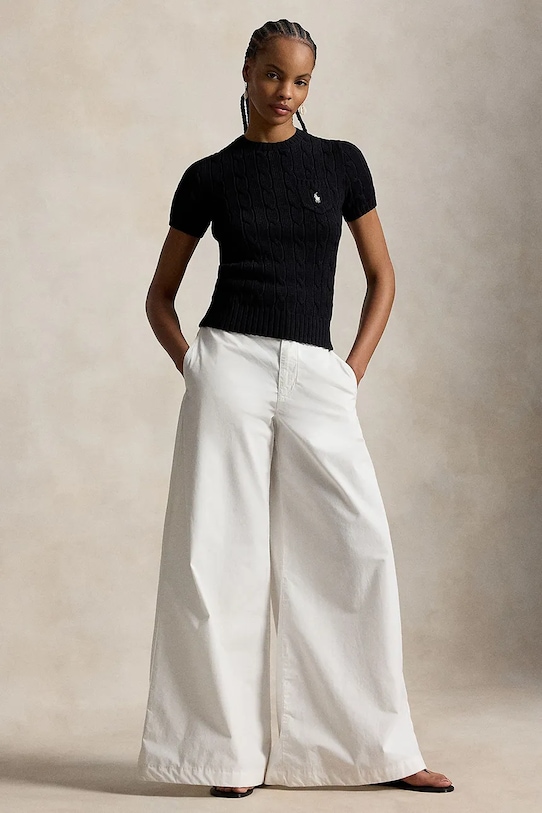 Odzież Polo Ralph Lauren sweter damski bawełniany 211971873 czarny