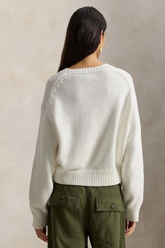 Polo Ralph Lauren sweter bawełniany 211A96234 biały SS26