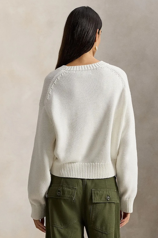 Polo Ralph Lauren sweter bawełniany 211A96234 biały SS26