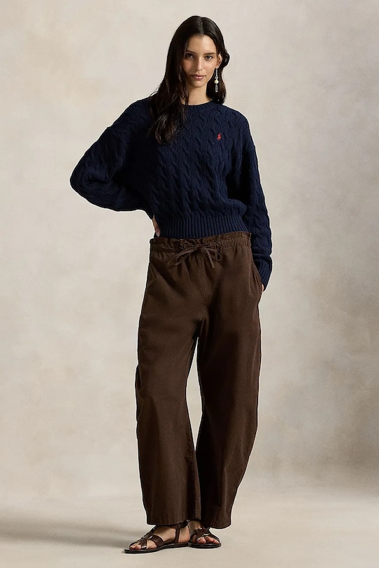 Одяг Бавовняний светр Polo Ralph Lauren 211A96245 темно-синій