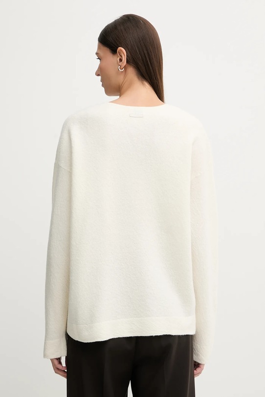 Odzież Calvin Klein sweter wełniany LV044E311G beżowy