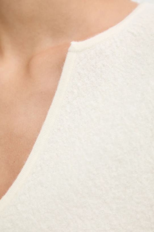 Calvin Klein sweter wełniany LV044E311G beżowy