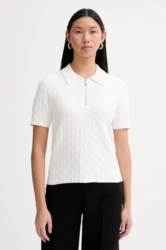 Calvin Klein polo pozostałe beżowy LV044E325G