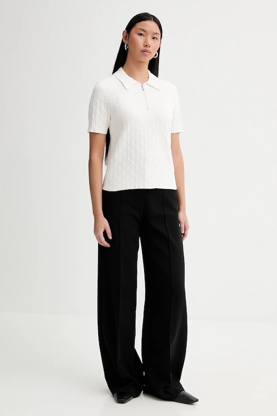 Calvin Klein polo LV044E325G beżowy SS26