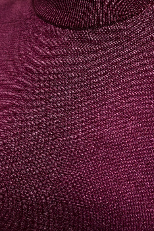 Calvin Klein sweter z dodatkiem wełny LV044E363G bordowy