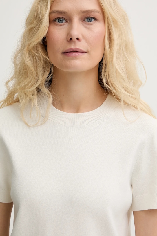 Calvin Klein kratka majica ženska bež LV147E303G