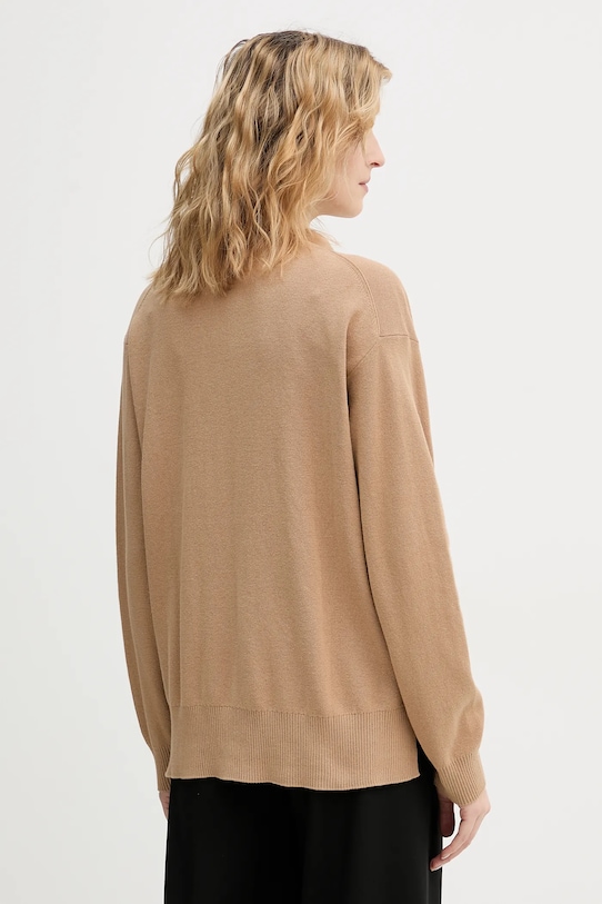 Odzież Karl Lagerfeld kardigan bawełniany IKON B1W18006 beżowy