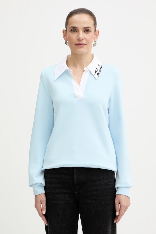 Karl Lagerfeld bluza pozostałe niebieski B1W20020
