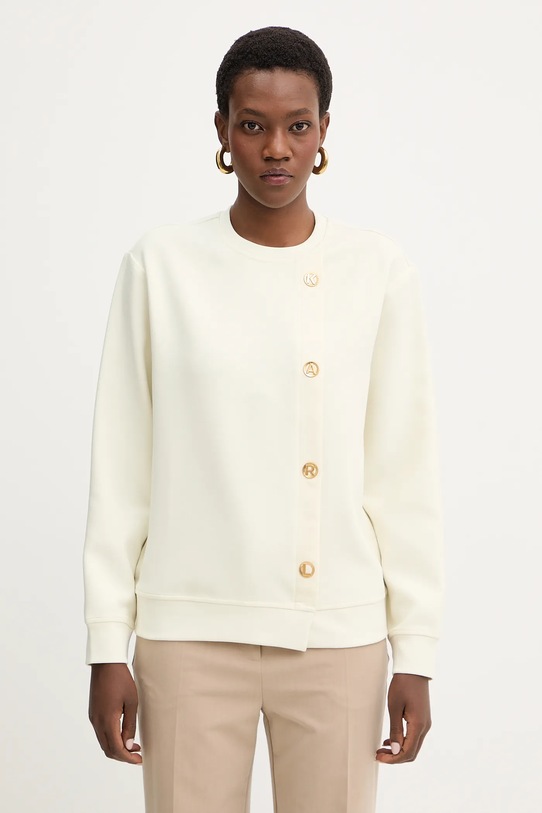 Karl Lagerfeld bluza KARL DAILY z elastanem beżowy B1W20015
