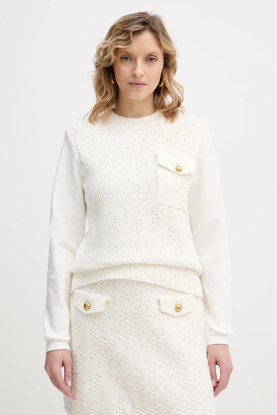 Dukserica Karl Lagerfeld bez kapuljače bež B1W20061