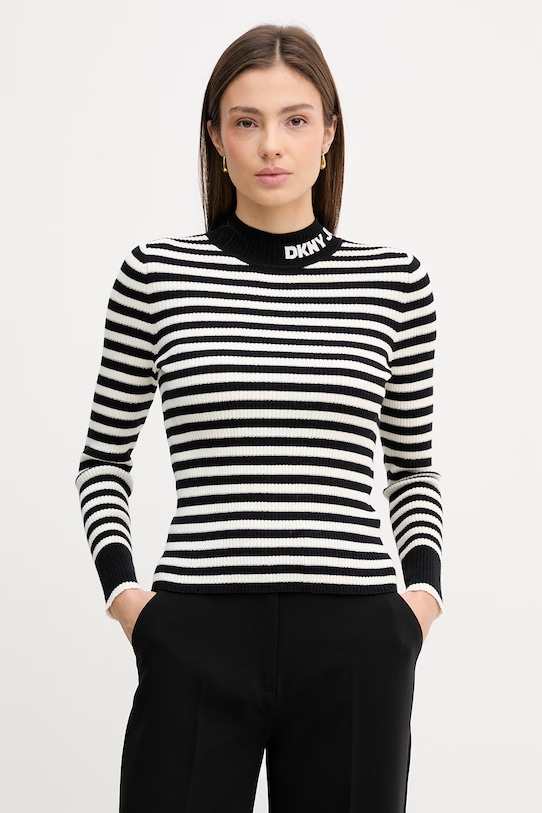 Dkny sweter pozostałe czarny DJ6R0971