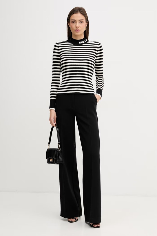 Dkny sweter DJ6R0971 czarny SS26