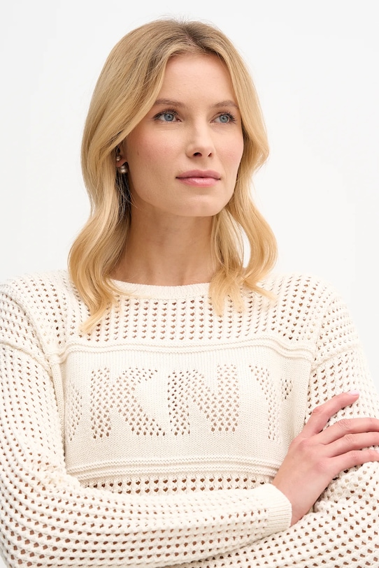 Dkny sweter beżowy DJ6R0962