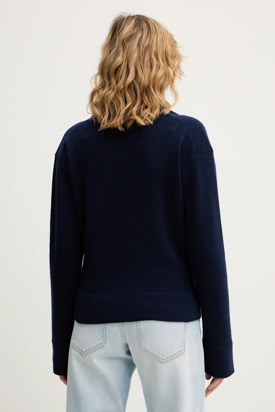 Odzież Victoria Beckham sweter wełniany 1126KJU006866A granatowy